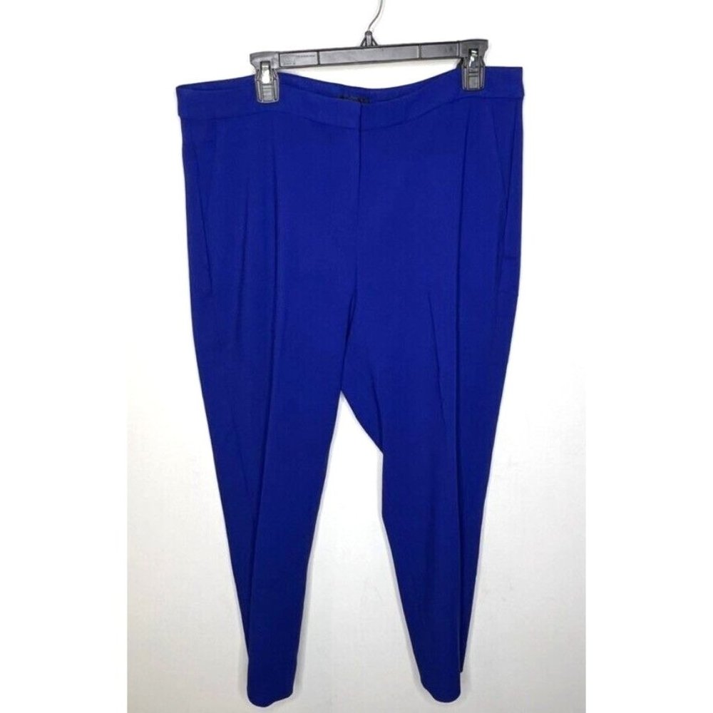 J.Crew Womens $98 Kate Straight-leg Pant Four-Season Stretch Blue Size 16 BK251